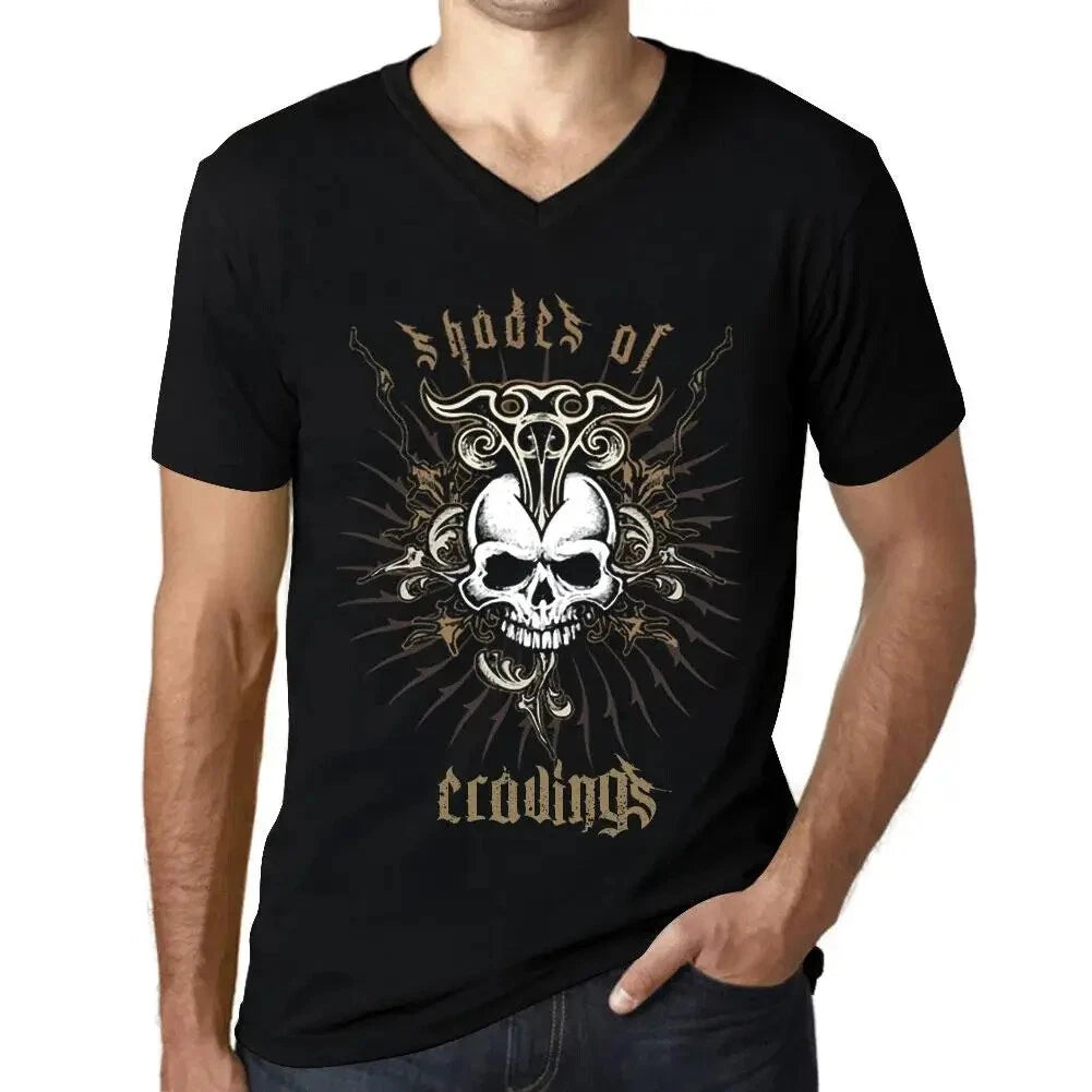 Men's Graphic T-Shirt V Neck Shades Of Cravings Eco-Friendly Limited Edition