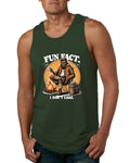 Fun Fact I Don't Care Funny Sasquatch Mens Tank Top