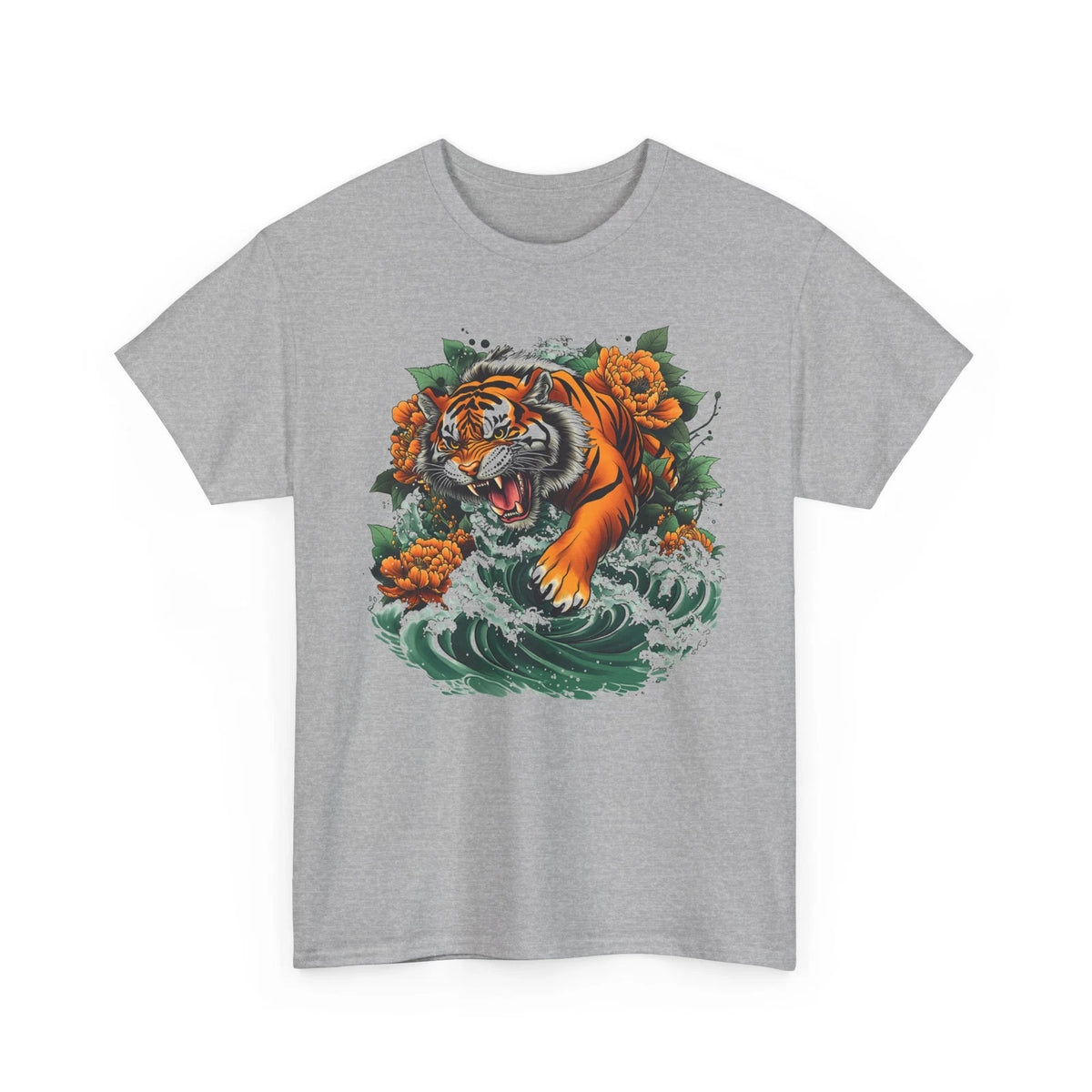Floral T-Shirt | Lucky Cat Japanese Tee | Kawaii Fortune Shirt