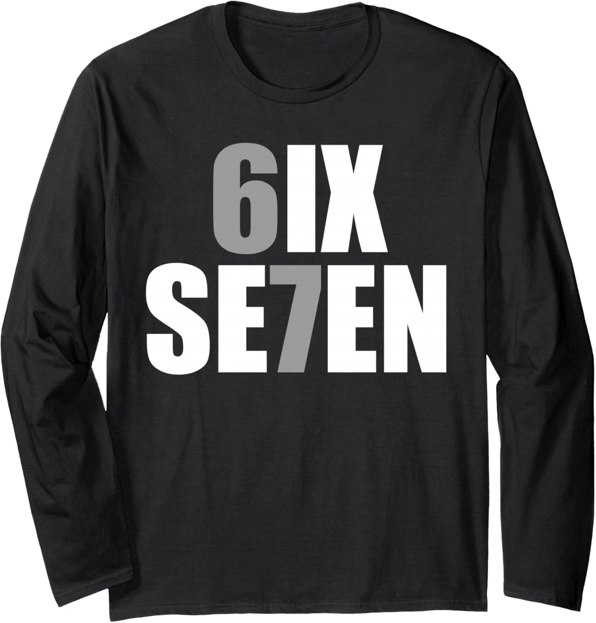 Fun Six Seven Meme Design Design Funny Meme Fun Long Sleeve T-Shirt