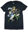 Jojo's Bizare Adventure Adult New T-Shirt - Joseph Joestar Collage of Characters