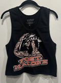 Post Malone F-1 Trillion Black Cropped Tank Top Sz XL Cowboy pop art