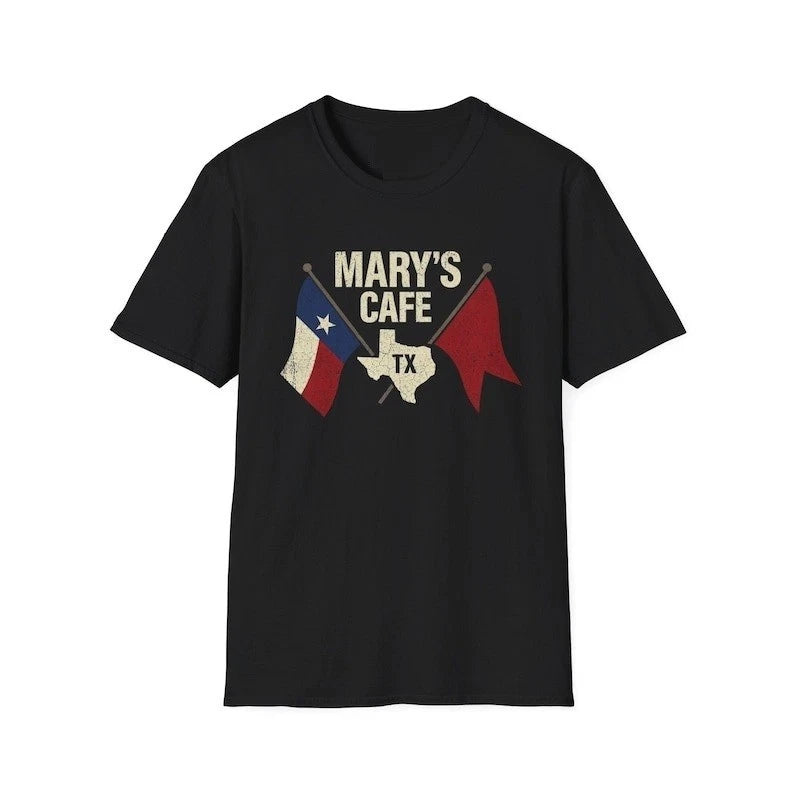Mary's Cafe Logo T-Shirt, TV Show Landman Inspired, As worn by T.L. Norris