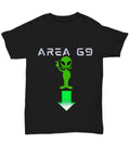 Area 69, Funny Novelty Shirt, Black Unisex Tee, Funny T-Shirts, Meme Shirt, Alie