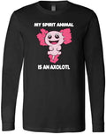 My Spirit Animal Is An Axolotl Cute Axolotl Sea Animal Kawaii T-Shirt