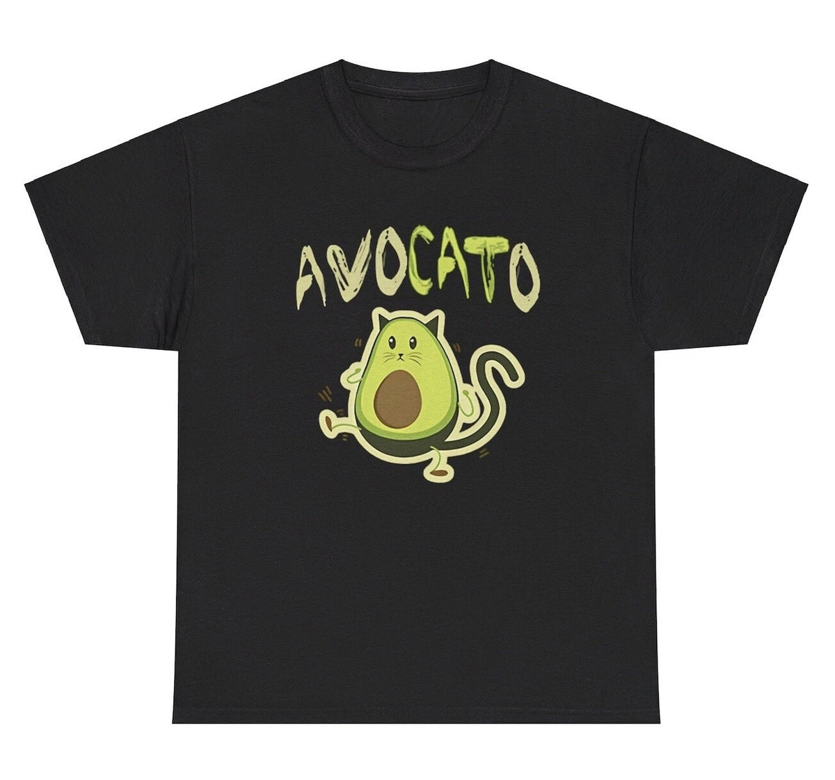 Avocato T Shirt Funny Avocado Cat Lover Y2K Silly Ironic Gen Z Tee