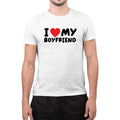 I Love My Boyfriend I Heart My Boyfriend BF T-Shirt Novelty T-Shirt