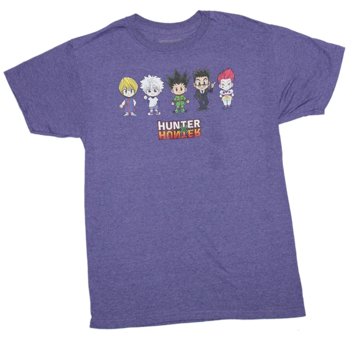 Hunter X Hunter New Adult T-Shirt - Chibi Cast Over Logo