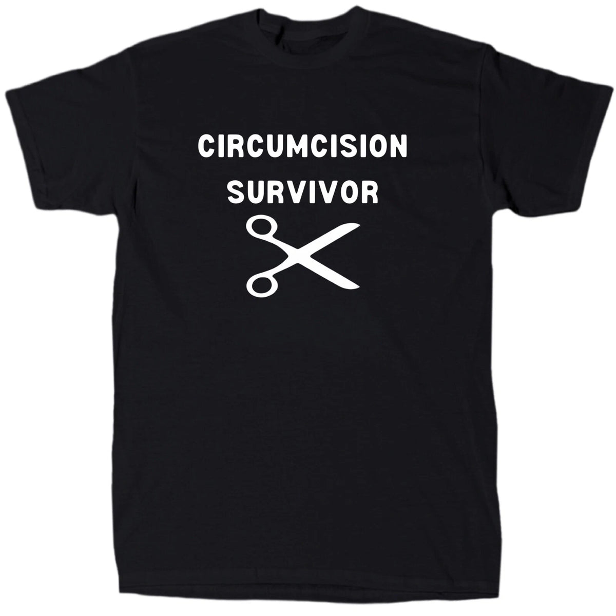 Circumcision Survivor Men’s Funny Novelty T-Shirt - Cotton - Gift - Crew