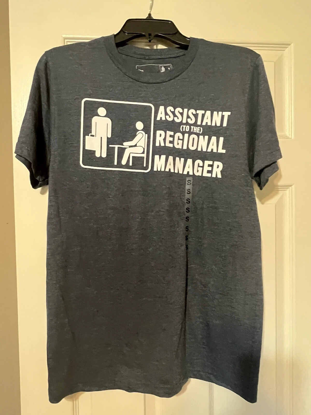 The Office - Assistant to the Regional Manager Short Sleeve T Shirt Blue Size S