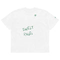 Unisex organic sweet angel + stars kawaii oversized high neck t-shirt