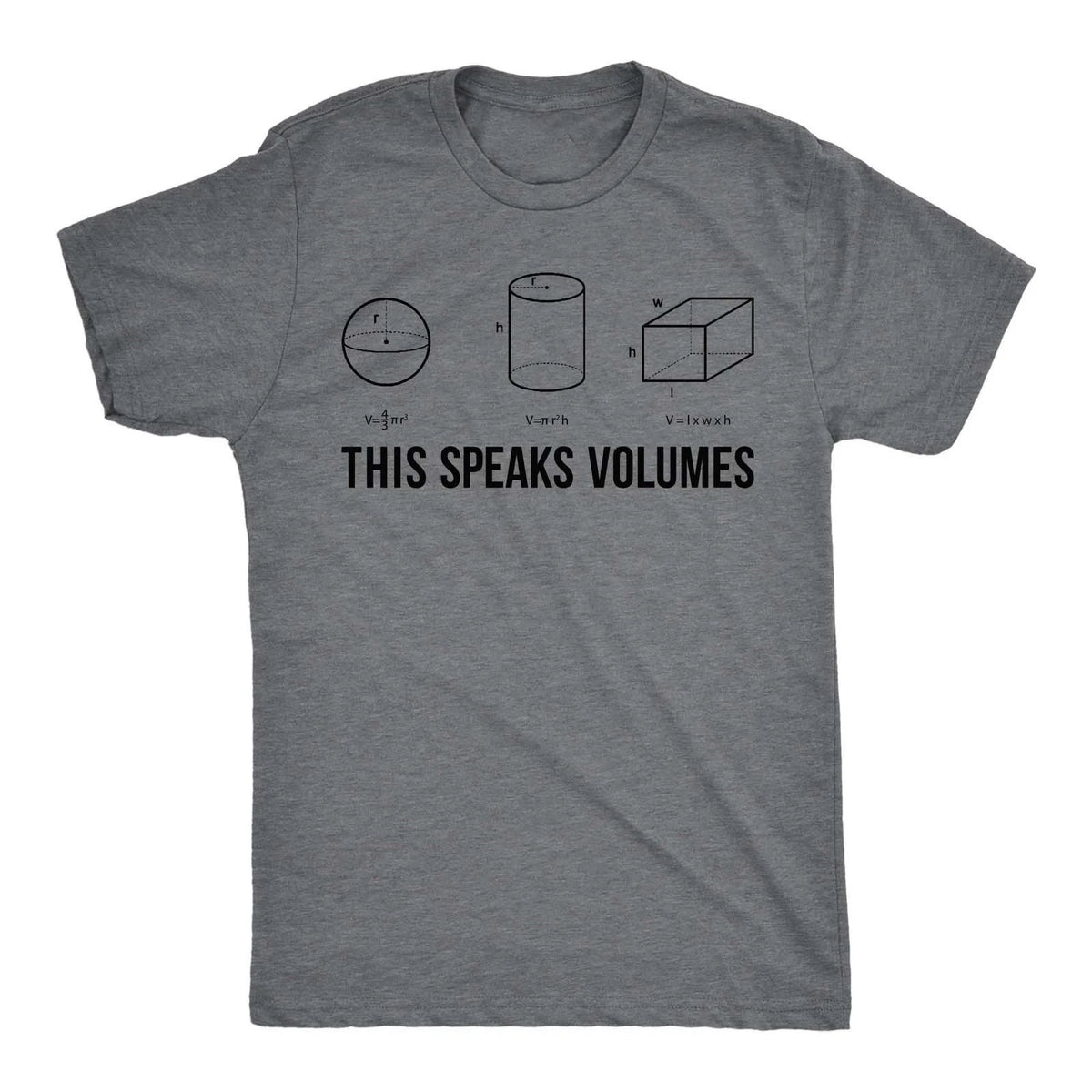 Mens This Speaks Volumes T Shirt Funny Nerdy Math Teacher Sarcastic Graphic Tee