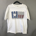 Y2K 90s Shirt Mens 2XL White Texas Folkwagen Graphic Short Sleeve Tee Punchbuggy