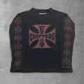 Vintage Y2K West Coast Choppers Long sleeve Thermal Jesse James Size Large