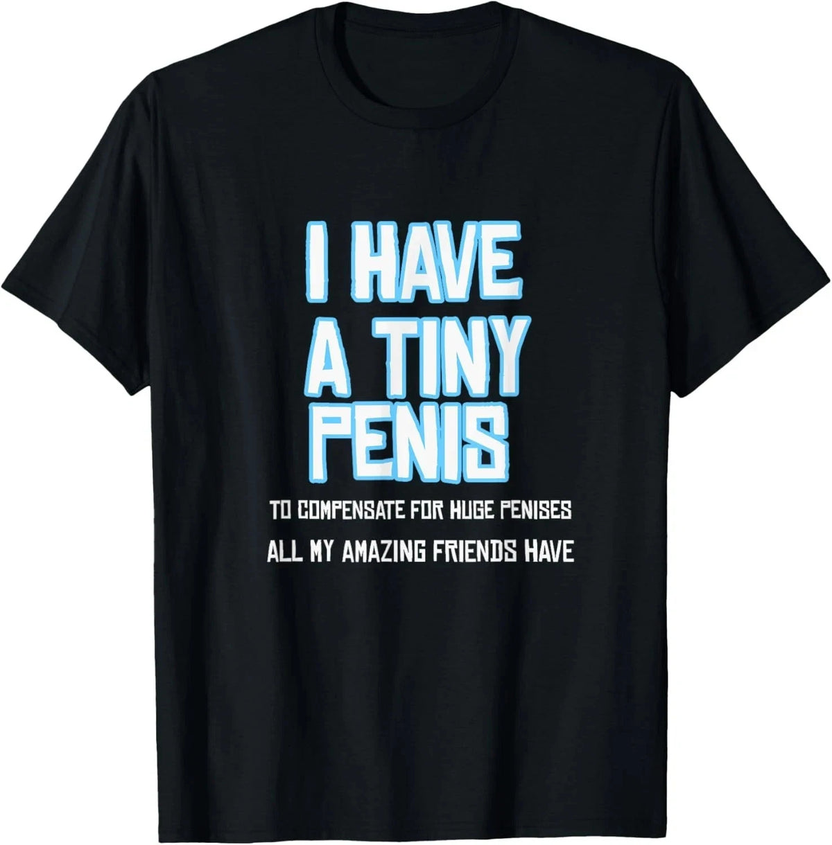 Funny Sarcastic Offensive Prank-I Have A Tiny Penis T-Shirt, size S-5XL