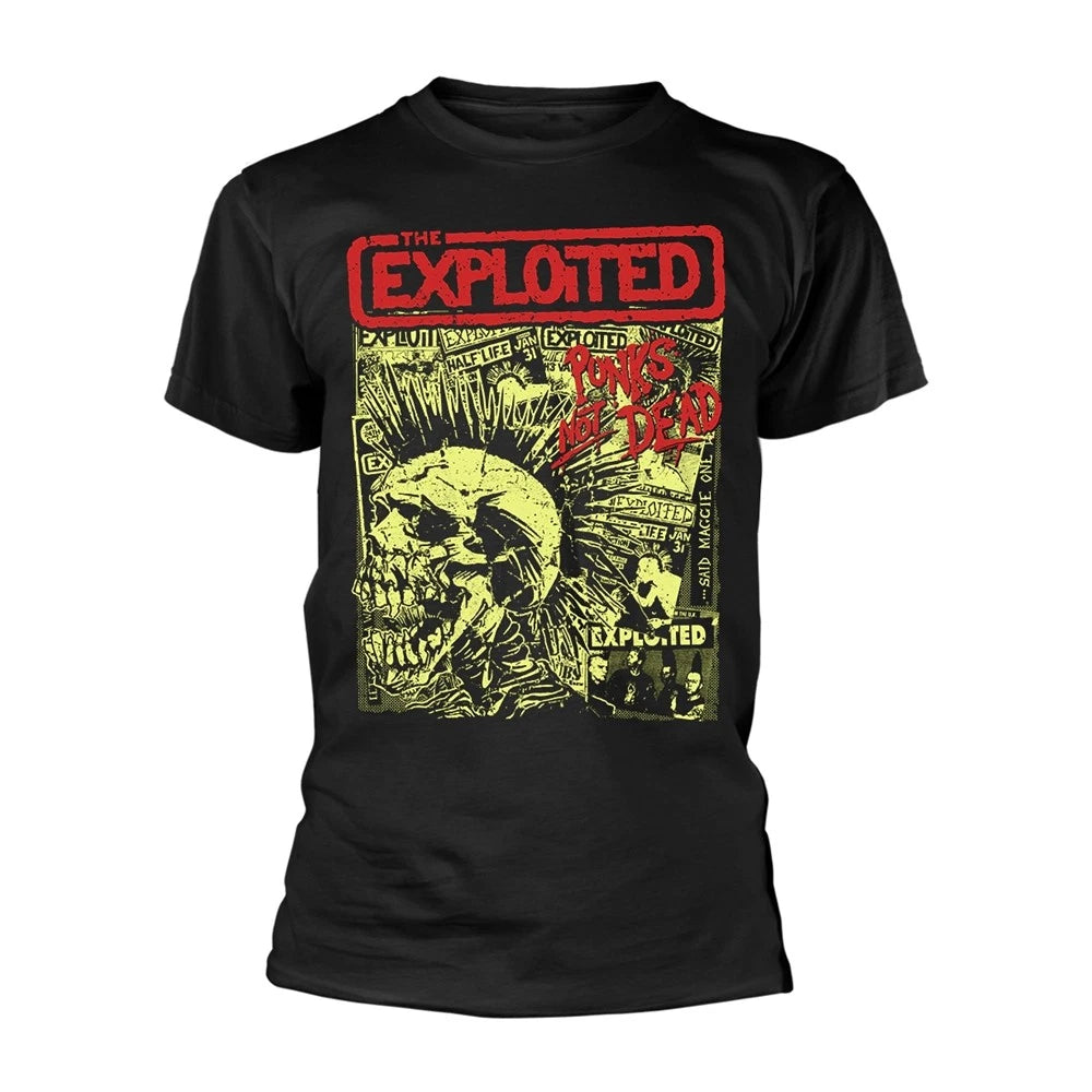 EXPLOITED, THE - PUNKS NOT DEAD (BLACK) BLACK T-Shirt XX-Large