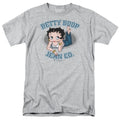 Betty Boop - Jean Co - Adult Unisex Short Sleeve T-Shirt - Gray
