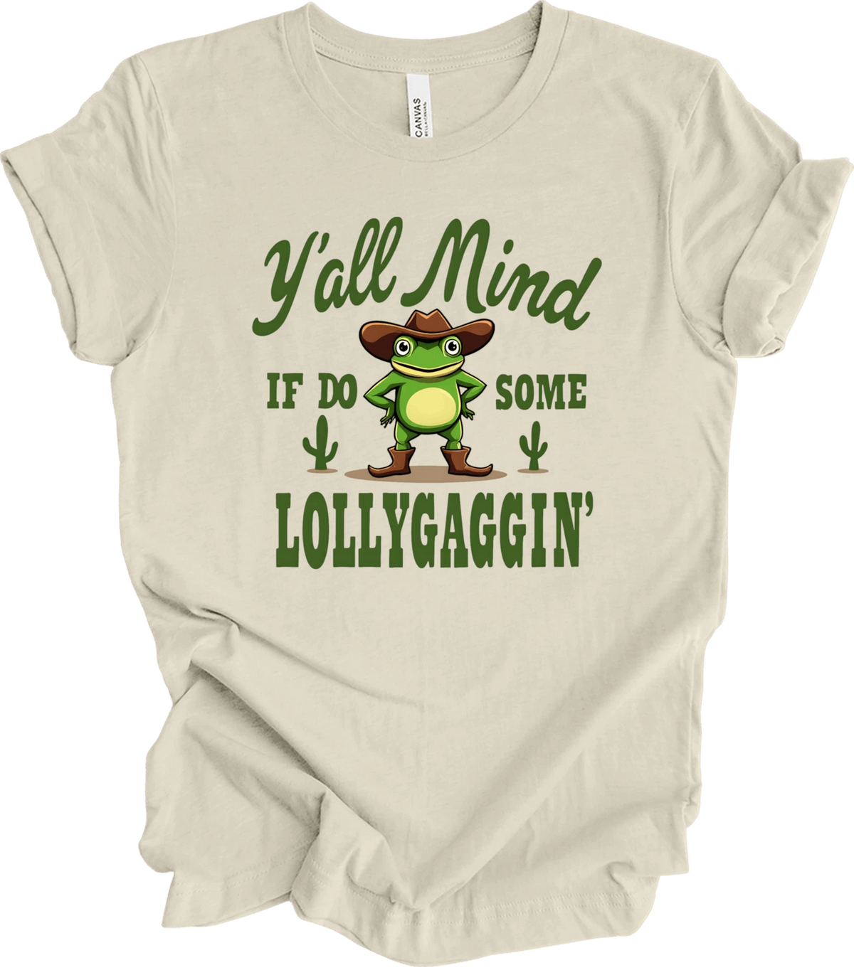Y'all Mind If I Do Some Lollygaggin' Funny Frog Meme Y2k Gifts T-shirt