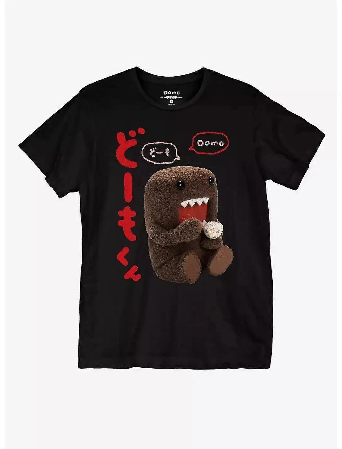 Domo Kun Anime Graphic T Shirt Y2K Kawaii Cartoon Streetwear Cotton Tee S-3XL