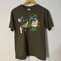 Vintage Fuel TV Shirt Mens Medium Brown Extreme Sports T-Shirt Tee Y2K