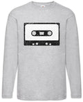 Cassette Tape I Long Sleeve T-Shirt Music Teacher Punk Drummer Singer DJ MC
