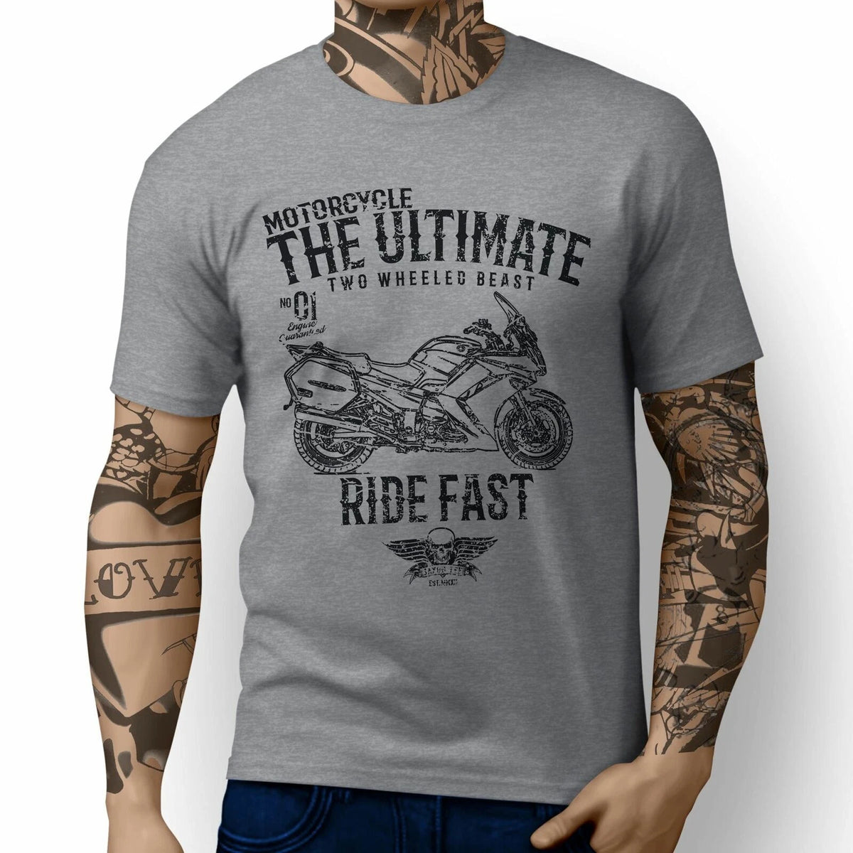 JL Ultimate Illustration For A Yamaha FJR1300 2012 Motorbike Fan T-shirt