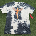 NWT Y2K Imperious Angle Shirt Mens XL Black White Tie Dye Distressed