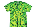 Yellow Green Spider Tie Dye T-Shirts S M L XL 2XL 3XL 4XL 5XL Colortone