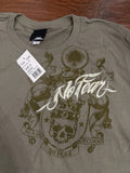 No Fear Tshirt Men's 2XL Y2K 90s Style Vintage No Fear Skull L/S Tee Green BNWT