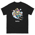 Buller Doge Skiing Funny Ski Skier Dog Meme Cute Shirt T-Shirt