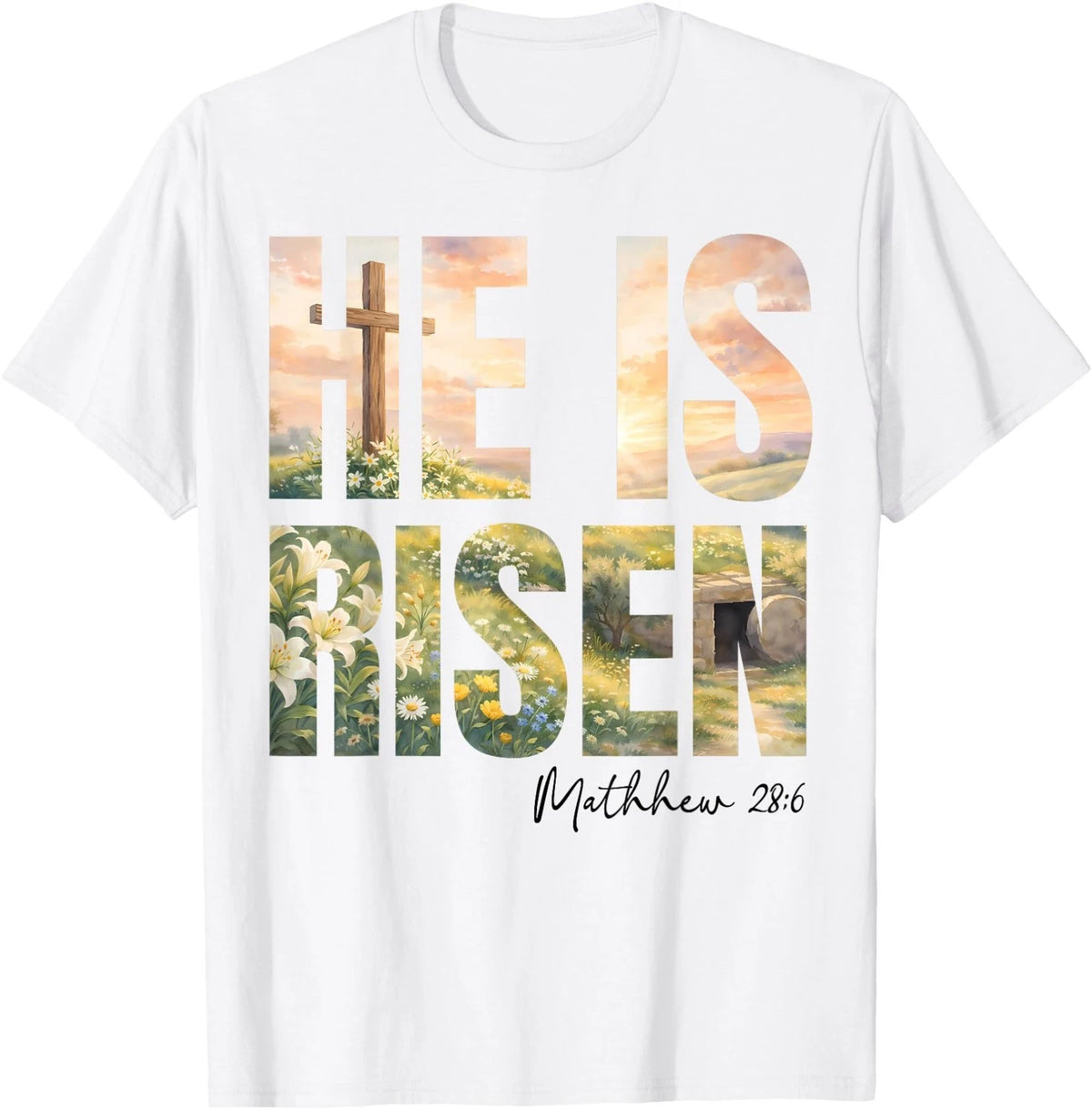 He is Risen Boho Easter Christian Jesus T-Shirt