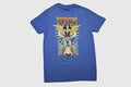 Wonder Woman Mens WW84 Wonder Woman Cartoon Graphic Blue Shirt New S-2XL