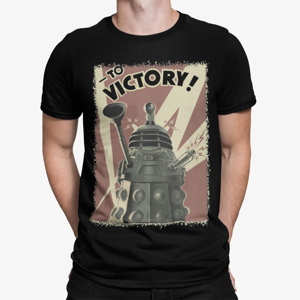 Doctor Who Propoganda Dalek Sci-Fi Fan 60th Anniversary Official Mens T-Shirt