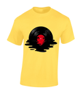 MELTED VINYL MENS T SHIRT RECORD MUSIC DJ RAVE ACID HOUSE DANCE 80'S 90'S TOP