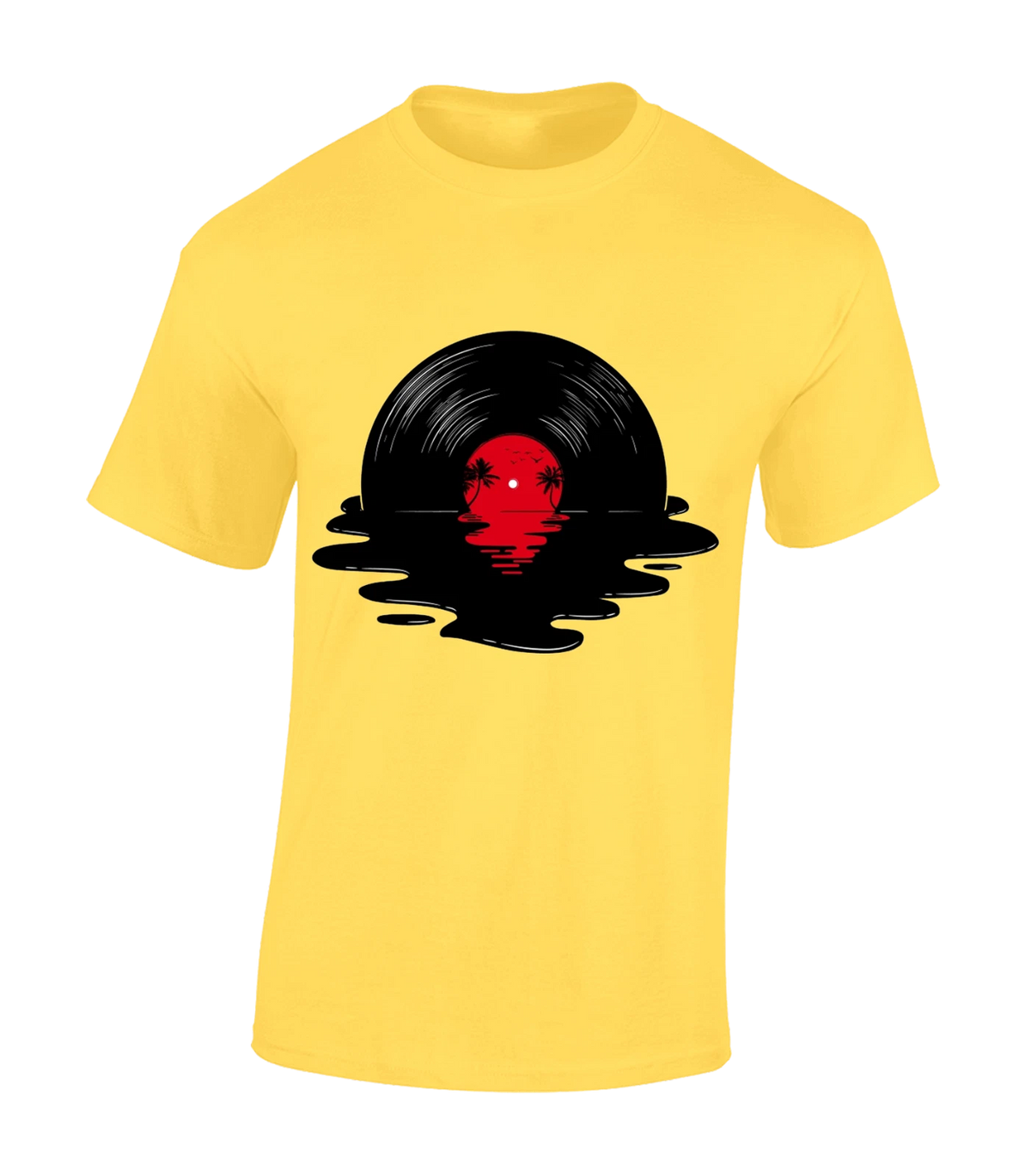 MELTED VINYL MENS T SHIRT RECORD MUSIC DJ RAVE ACID HOUSE DANCE 80'S 90'S TOP