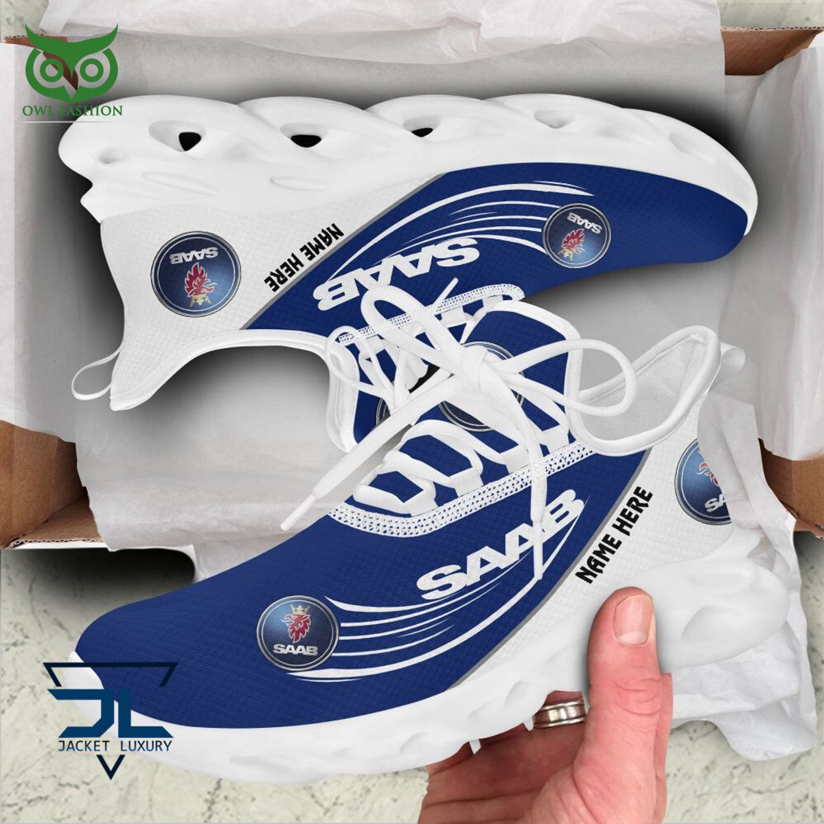 Saab Automobile Car Brand Personalized Max Soul Sneakers