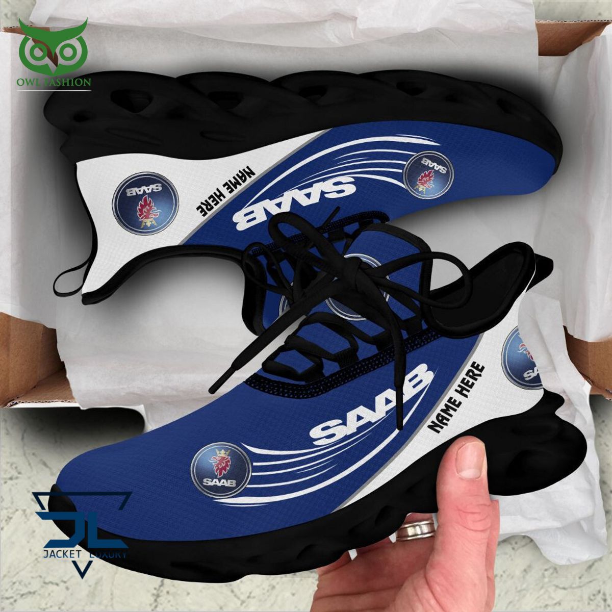 Saab Automobile Car Brand Personalized Max Soul Sneakers
