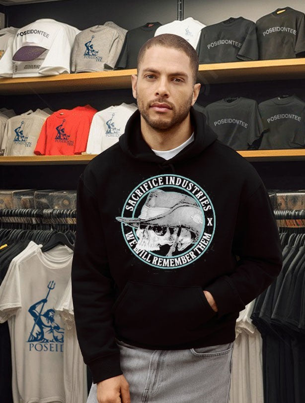 Sacrifice Industries X We Will Remember Them Skull T-shirt