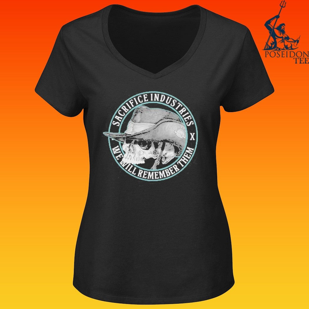 Sacrifice Industries X We Will Remember Them Skull T-shirt