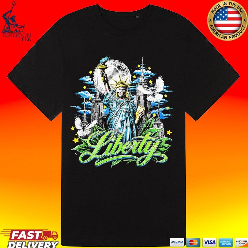 Sadstonie Liberty Statue Nyc T-shirt