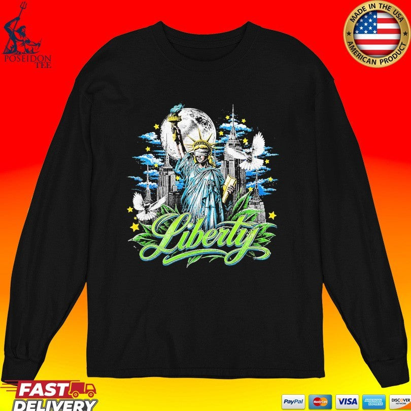 Sadstonie Liberty Statue Nyc T-shirt