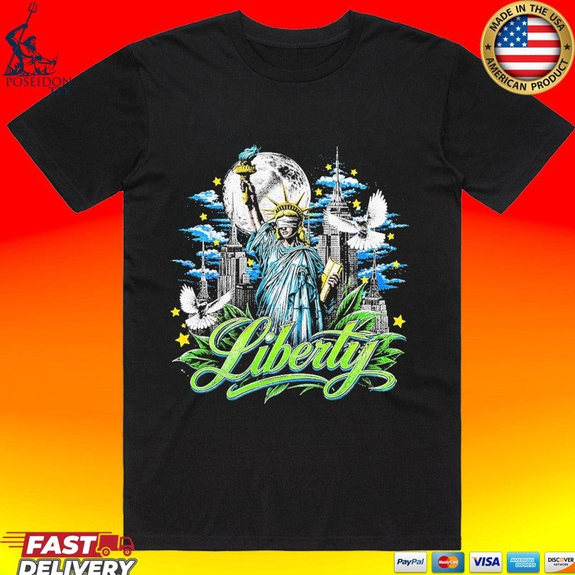 Sadstonie Liberty Statue Nyc T-shirt