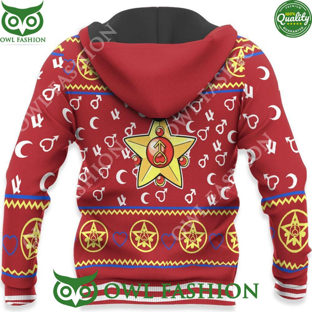 Sailor Mars Anime Ugly Christmas Sweater