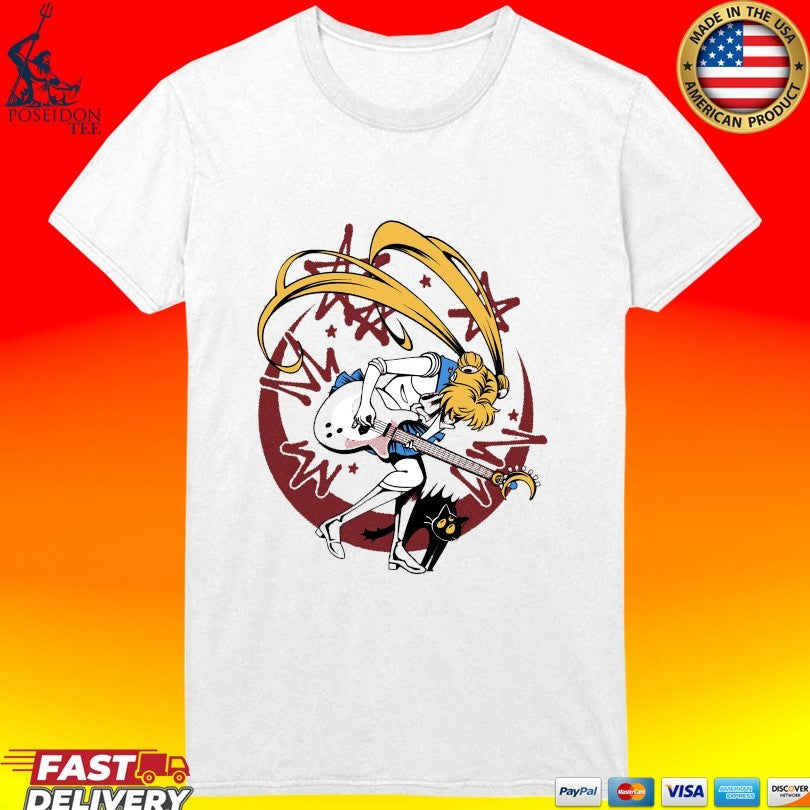 Sailor Moon Rock N’ Roll In The Moonlight T-shirt