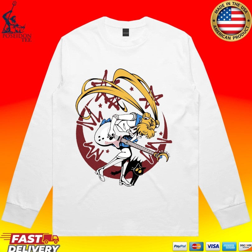 Sailor Moon Rock N’ Roll In The Moonlight T-shirt