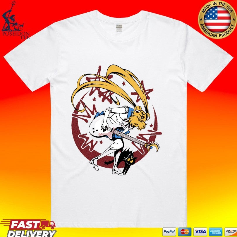 Sailor Moon Rock N’ Roll In The Moonlight T-shirt