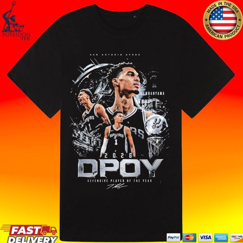 San Antonio Spurs Dpoy Defensive Player Of The Year 2026 T-shirt