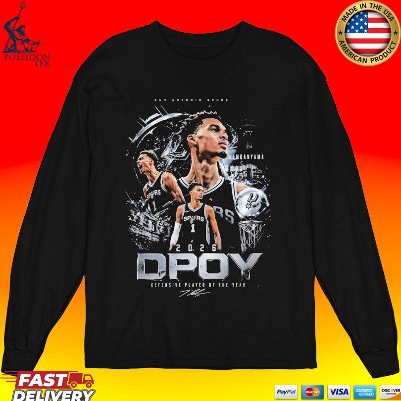 San Antonio Spurs Dpoy Defensive Player Of The Year 2026 T-shirt