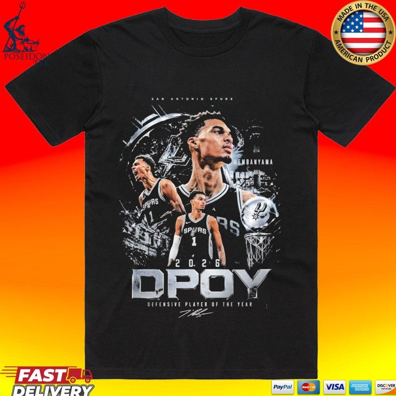 San Antonio Spurs Dpoy Defensive Player Of The Year 2026 T-shirt
