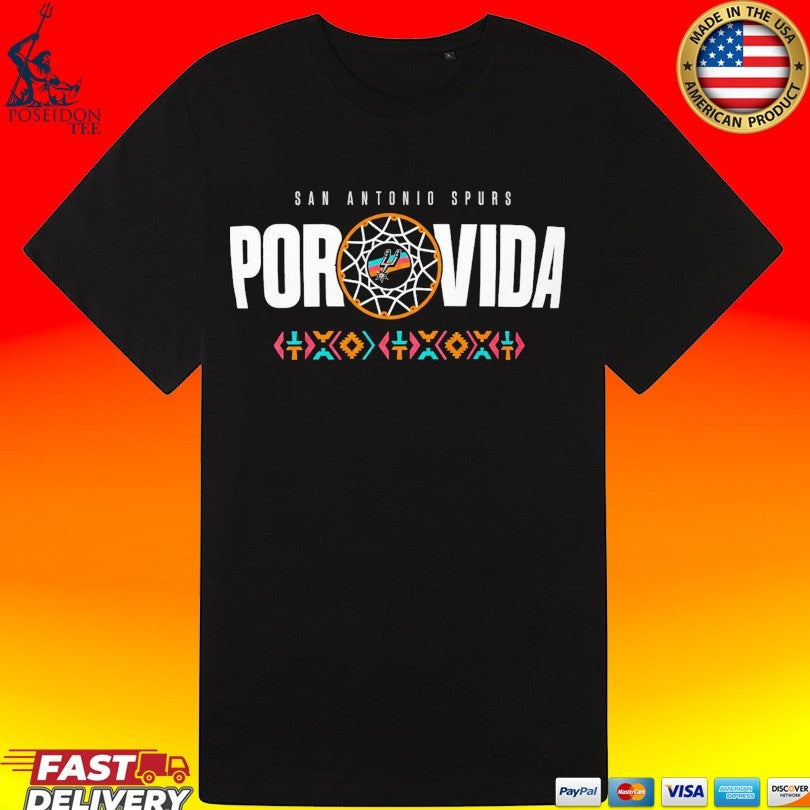 San Antonio Spurs Men’s Spurs Fan 2026 Playoffs Por Vida T-shirt
